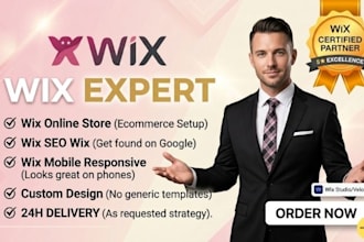 be  wix expert to build wix website redesign update wix online ecommerce store