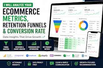 analyze your ecommerce product metrics, do retention funnels and conversion rate