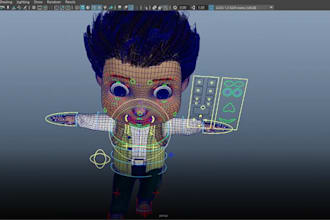 make rig to3d vrm avatar model,cartoon character rigging,sync,rig3d animaze vrc