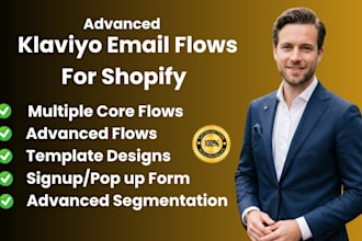 setup advanced klaviyo automation marketing flows for shopify, klaviyo expert