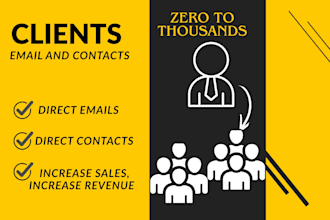 find emails and contacts of potential clients