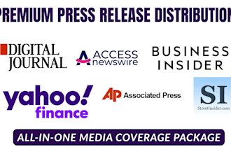 publish press release on yahoo finance and 300 plus sites