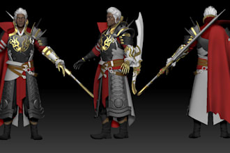 3d character modeling, 3d character modeler, cartoon character, game characters