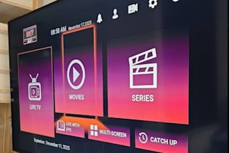 build a fast streaming app with secure API login and clean user interface