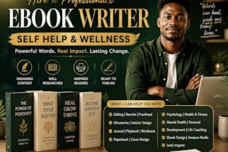 write self help ebook journal mental health guide wellness psychology amazon KDP