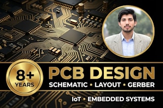 design pcb schematic and pcb layout for your electronics product