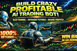 build profitable ai day trading bot, algo trading, intraday futures trading bot