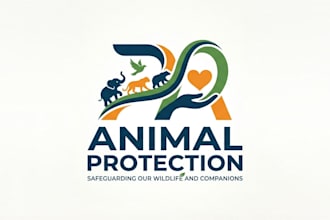 design a compassionate and professional animal protection logo