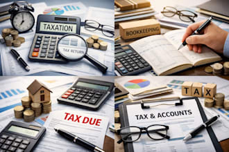 file tax returns, manage bookkeeping, reconcile accounts