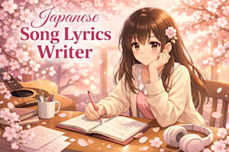 write and sing original japanese song lyrics with emotional storytelling