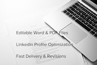 create an professional resume and CV writing,  customized