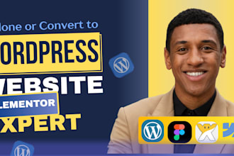 build or convert wix weebly to wordpress squarespace figma to wordpress website
