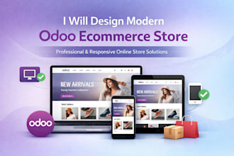 design modern odoo ecommerce store