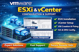vmware esxi and vcenter configuration and support