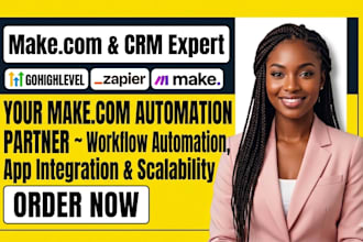 setup makecom automation, gohighlevel zapier make com automation expert