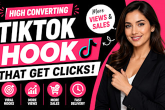 write viral tiktok hooks that stop scrolling fast