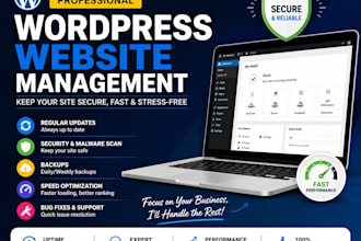 manage your wordpress website at a very low cost