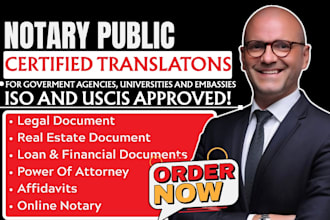 offer multi lingual notarized and certified translation for official use