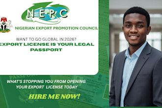 assist with nepc export license registration in nigeria