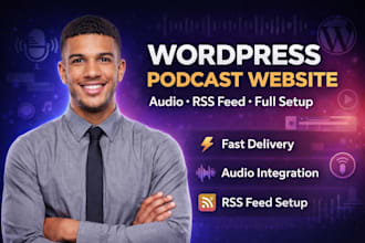 build wordpress podcast site configure wordpress audio wordpress RSS feed