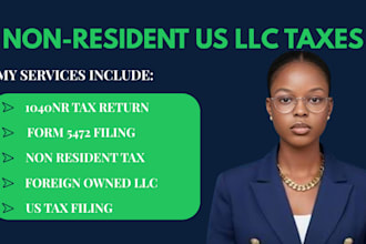 file 1040nr and form 5472 for non resident US llc owners