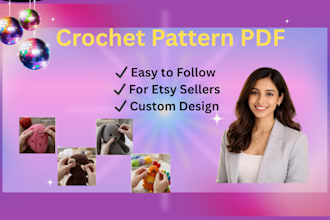 create professional crochet pattern for etsy sellers