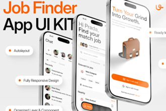 build job portal app, online job search app, job listing app for new workers