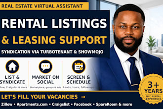 be your real estate VA for rental listings and leasing