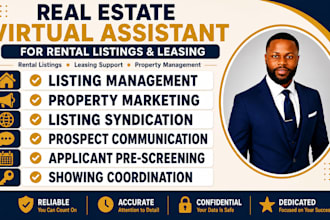 be your real estate virtual assistant for rental listings and leasing