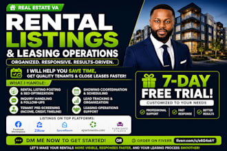 manage rental listings and leasing leads as a real estate VA