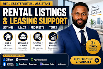 be your real estate VA for rental listings and leasing