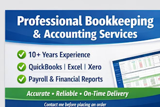 do bookkeeping, accounting, payroll, bank reconciliations