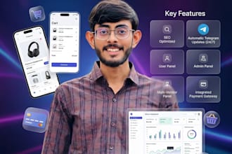 develop a professional ecommerce store