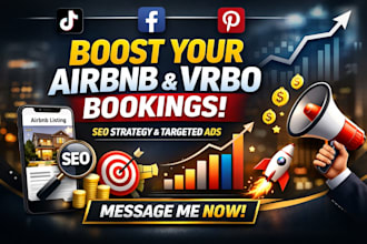 promote your airbnb  vrbo listing to boost bookings ranking
