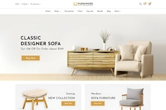 build squarespace furniture website interior decoration luxury furniture website