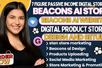 beacons ai digital product, beacons ai website design, beacons book promotion