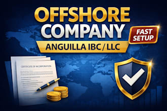 register anguilla company formation ibc llc with legal documents