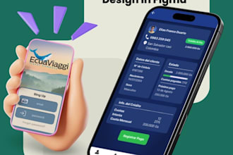 design modern and user friendly mobile app uxui in figma