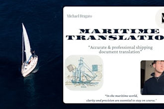 translate maritime and shipping documents from IT to en
