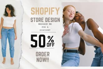 design, redesign shopify store, shopify dropshipping store, shopify website
