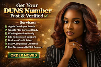 help you get your d u n s number for apple developer, google and fda