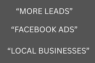 set up high converting facebook lead ads for local businesses