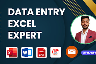 do data entry, excel, google sheets and web research expert