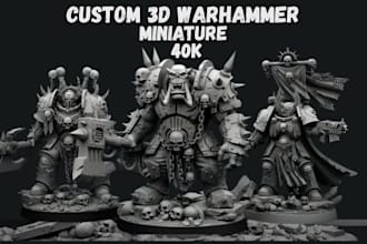 sculpt 3d warhammer 40k miniature figurine tabletop dnd 3d model for 3d printing
