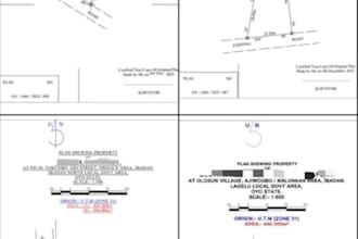 create land survey drawing, plot plans and subdivision layouts in autocad