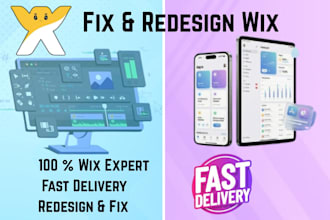 design, fix, or redesign your wix website