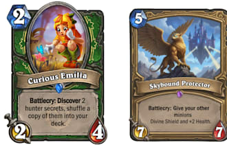 draw card game art card game design fantasy board game art card box design