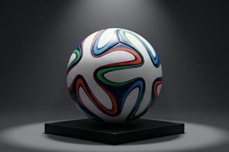 model a 3d football, soccer ball, sports boots and sublimation jersey design