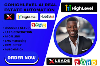 copy clone gohighlevel xleads real estate ai agent a2p automation zoho sms blast