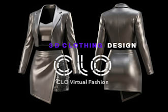 do 3d second life clothing sansar streetwear design for sims peds fivem model